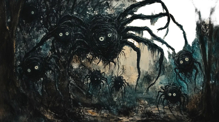 Creepy Forest Entity Vinyl Car Decal Sticker – Waterproof & UV-Resistant 8"