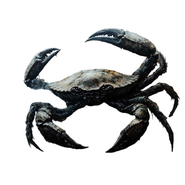 Polluted Crab Art Vinyl Car Decal Sticker – Waterproof & UV-Resistant 8"