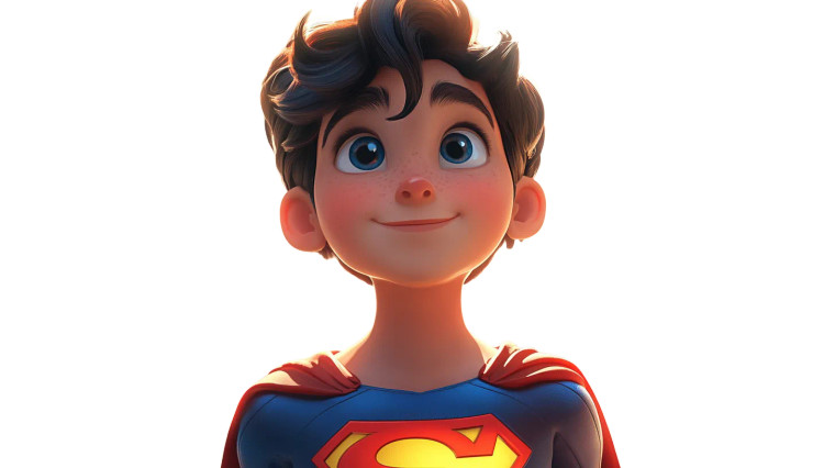 Superman Kid V3 Vinyl Car Decal Sticker – Waterproof & UV-Resistant 8"