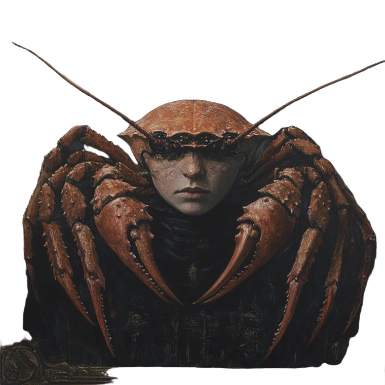 Crab Sage Vinyl Car Decal Sticker – Waterproof & UV-Resistant 8"