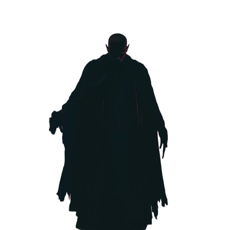 Dark Vampire Figure Vinyl Car Decal Sticker – Waterproof & UV-Resistant 8"