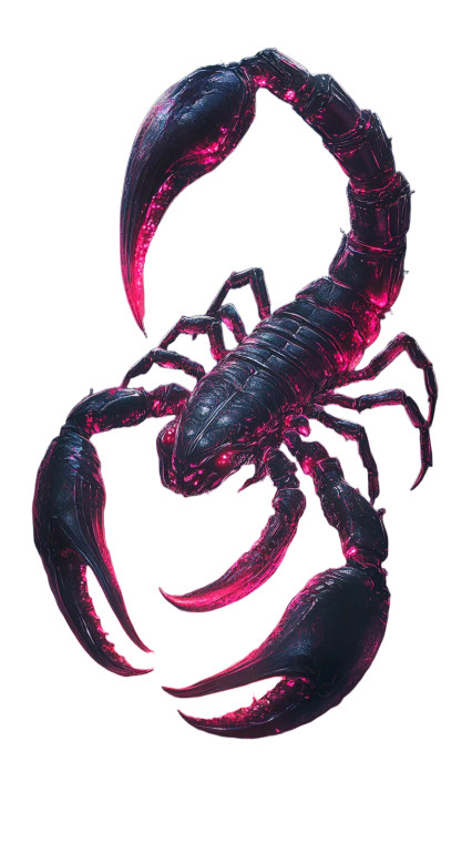 Modern Scorpio Symbol Vinyl Car Decal Sticker – Waterproof & UV-Resistant 8"