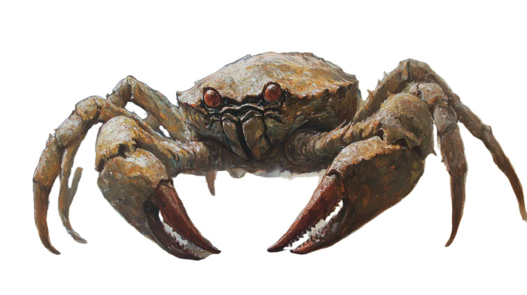 Giant Crab Monster V2 Vinyl Car Decal Sticker – Waterproof & UV-Resistant 8"