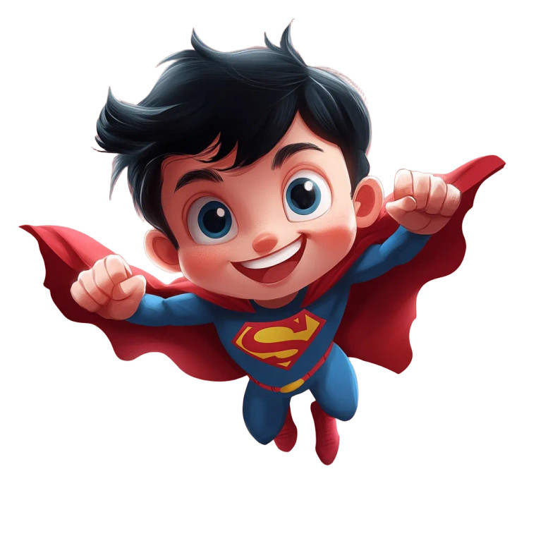 Happy Superboy Vinyl Car Decal Sticker – Waterproof & UV-Resistant 8"
