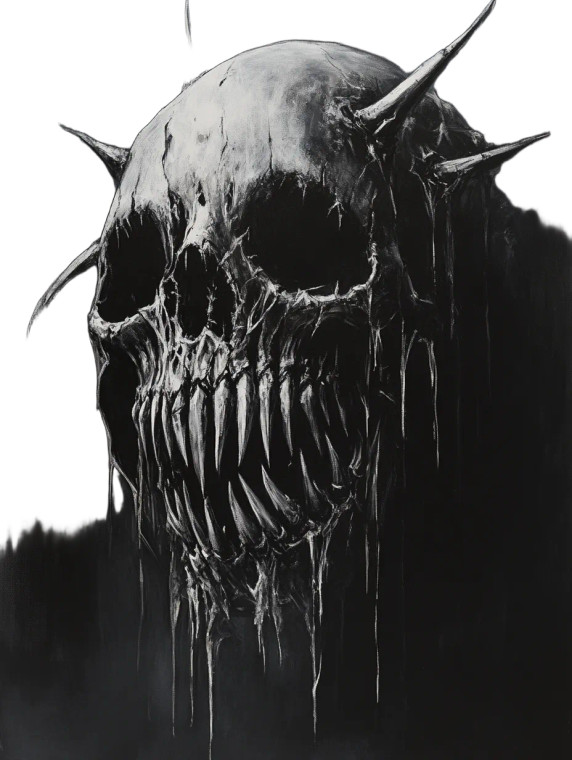 Spiderzombie Metal Skeleton Vinyl Car Decal Sticker – Waterproof & UV-Resistant 8"