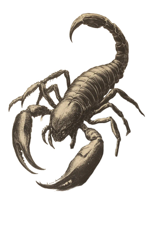 Evil Tribal Scorpion Vinyl Car Decal Sticker – Waterproof & UV-Resistant 8"