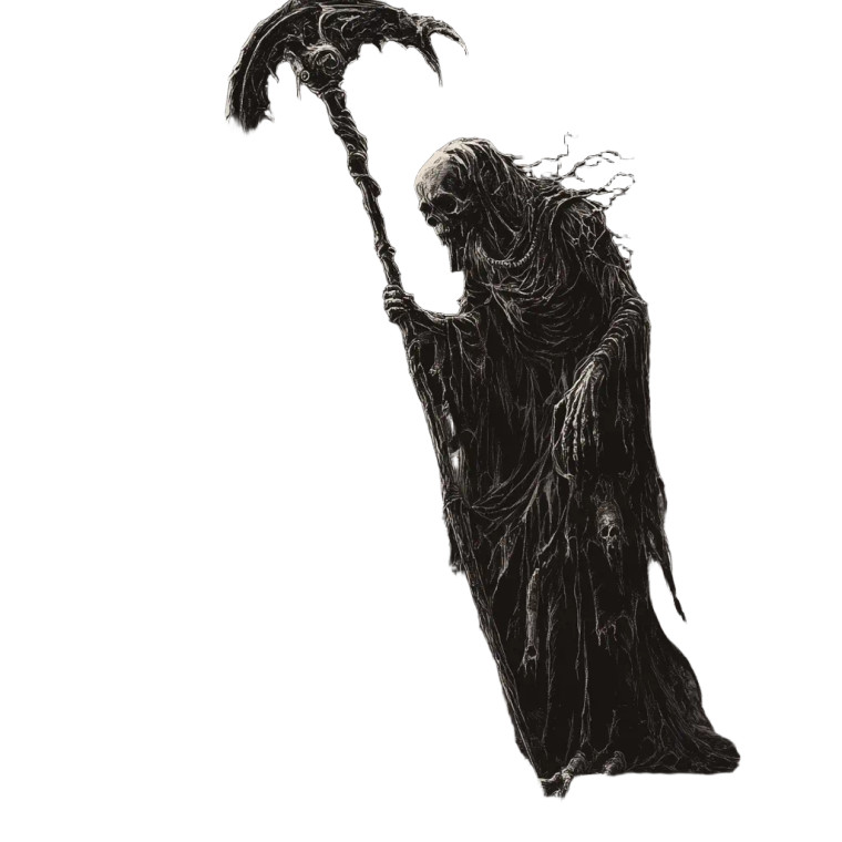 Dark Metal Reaper Vinyl Car Decal Sticker – Waterproof & UV-Resistant 8"