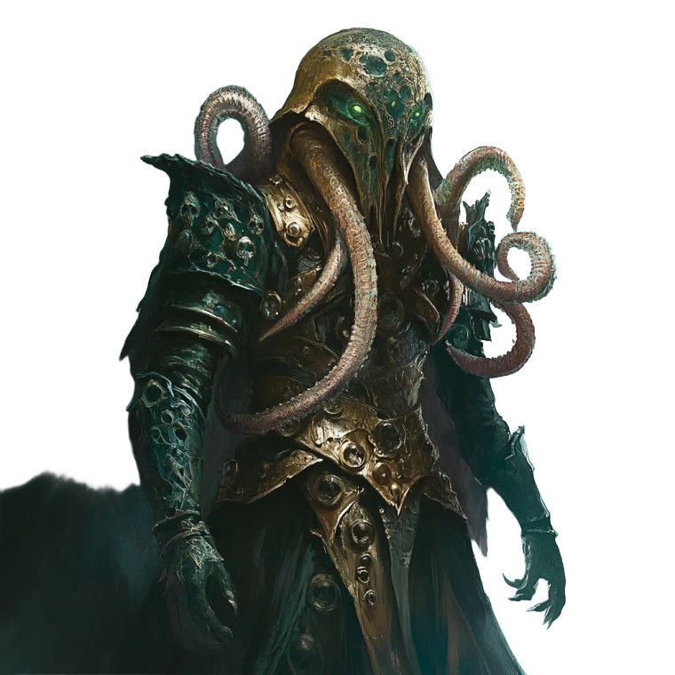 Armored Mind Flayer Vinyl Car Decal Sticker – Waterproof & UV-Resistant 8"