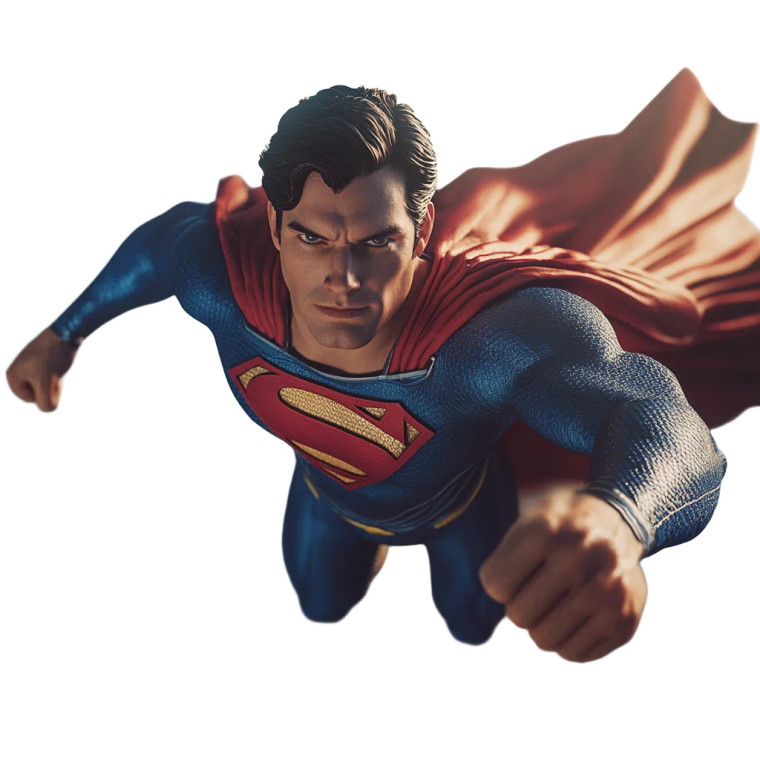 Superman Flying V10 Vinyl Car Decal Sticker – Waterproof & UV-Resistant 8"