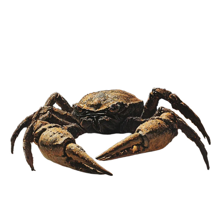 Stone Crab Elemental Vinyl Car Decal Sticker – Waterproof & UV-Resistant 8"