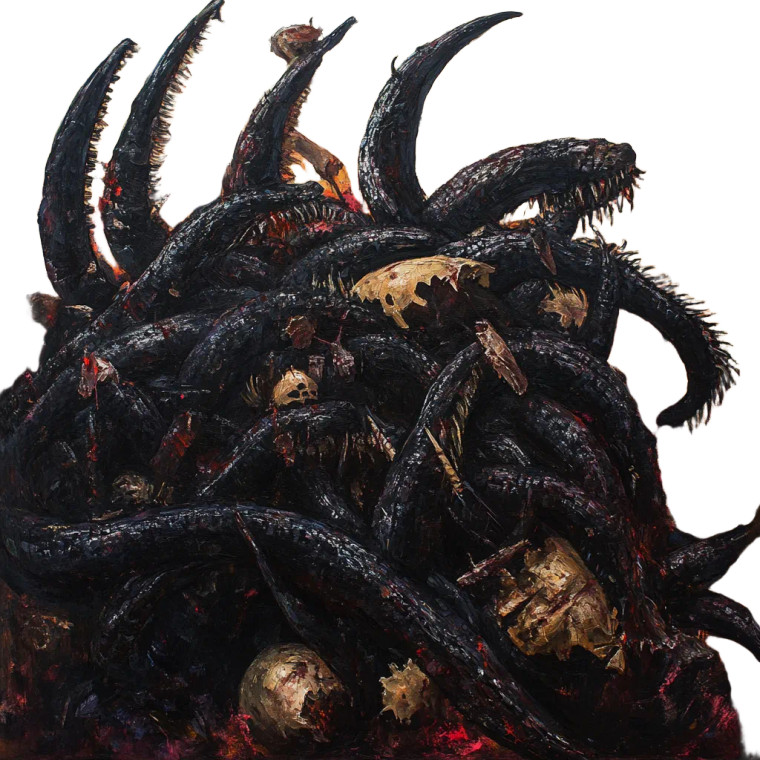 Giant Spiked Leeches Vinyl Car Decal Sticker – Waterproof & UV-Resistant 8"