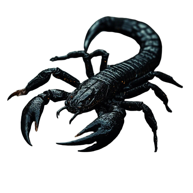 Black Scorpion V2 Vinyl Car Decal Sticker – Waterproof & UV-Resistant 8"