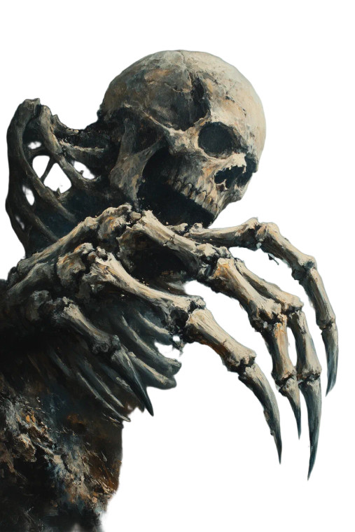 Bone Monster Lord Vinyl Car Decal Sticker – Waterproof & UV-Resistant 8"