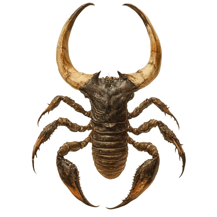 Bull-Scorpion Hybrid Vinyl Car Decal Sticker – Waterproof & UV-Resistant 8"