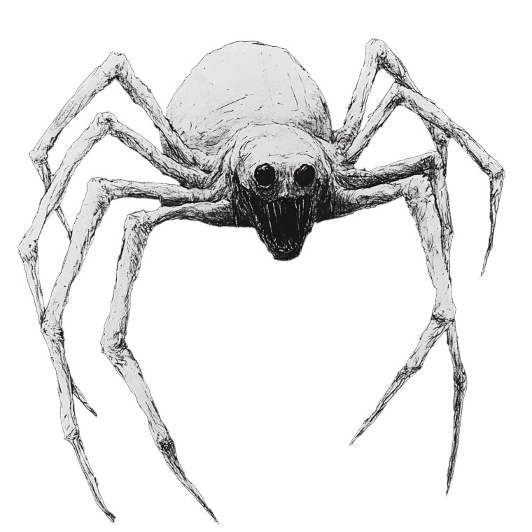 Giant Spider Terror Vinyl Car Decal Sticker – Waterproof & UV-Resistant 8"