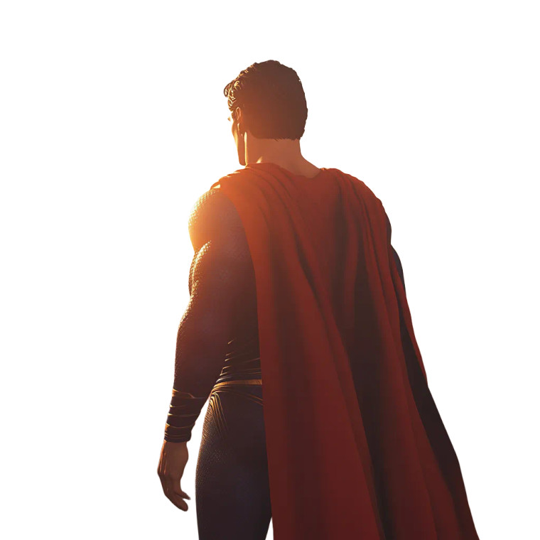 Superman Morning Light Vinyl Car Decal Sticker – Waterproof & UV-Resistant 8"