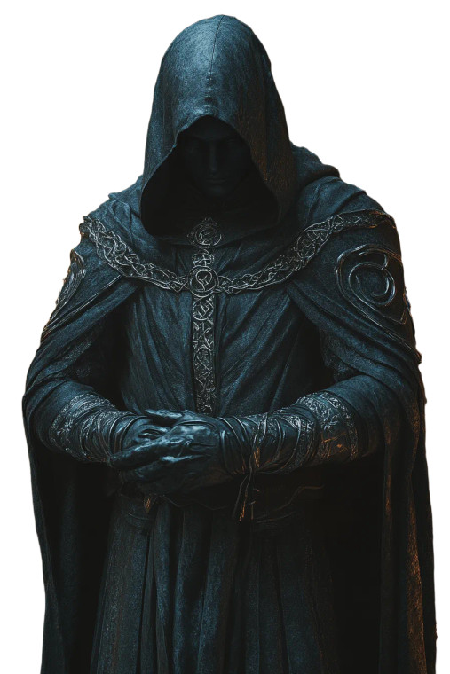 Mysterious Noble Mage Vinyl Car Decal Sticker – Waterproof & UV-Resistant 8"