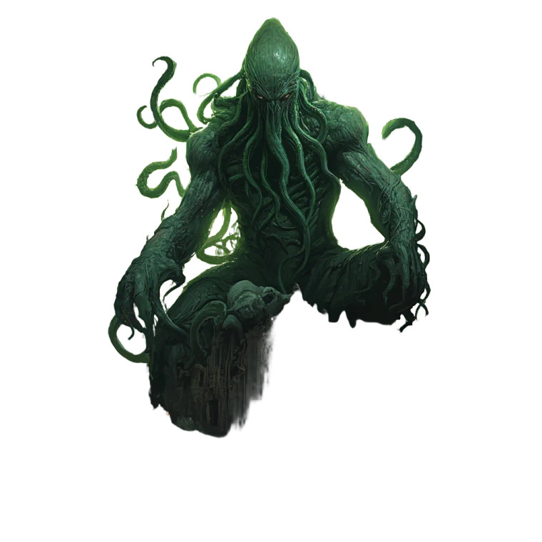 Cthulhu'S Majesty Vinyl Car Decal Sticker – Waterproof & UV-Resistant 8"