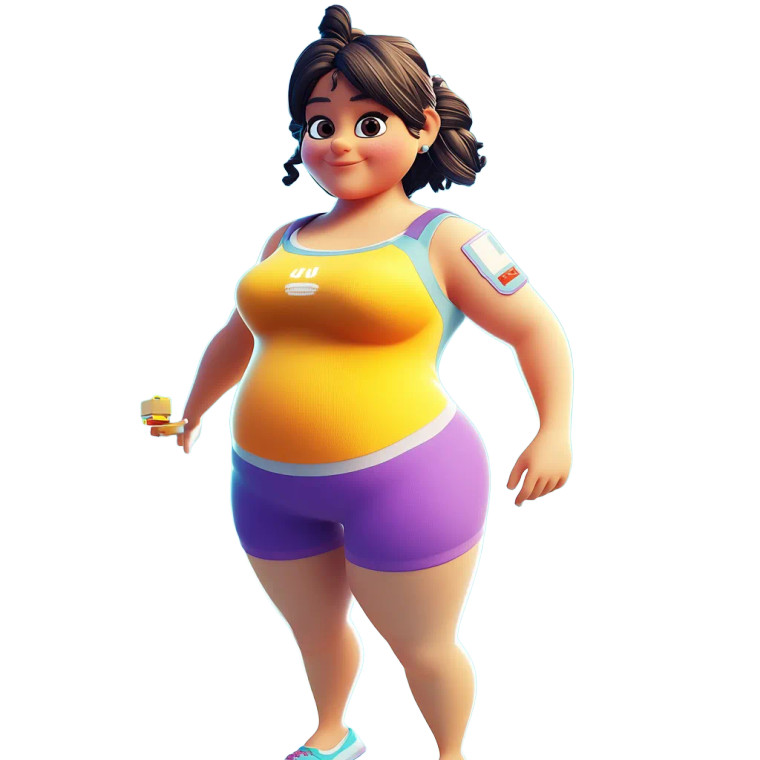 Cartoonish 3D Character Vinyl Car Decal Sticker – Waterproof & UV-Resistant 8"