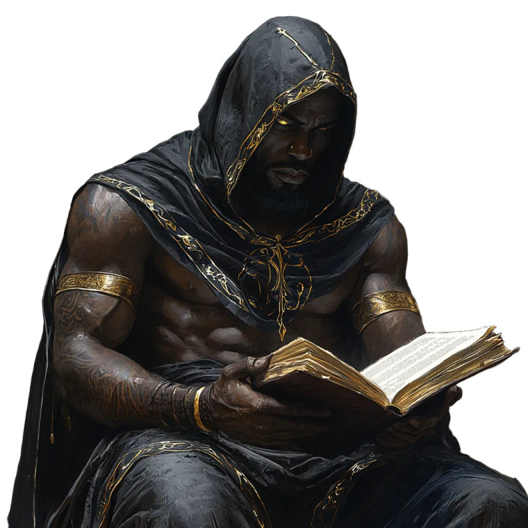 Hooded African Wizard Vinyl Car Decal Sticker – Waterproof & UV-Resistant 8" Hooded African Wizard Vinyl Car Decal Sticker – Waterproof & UV-Resistant 8"