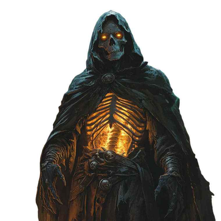 Lich In Cloak Vinyl Car Decal Sticker – Waterproof & UV-Resistant 8"