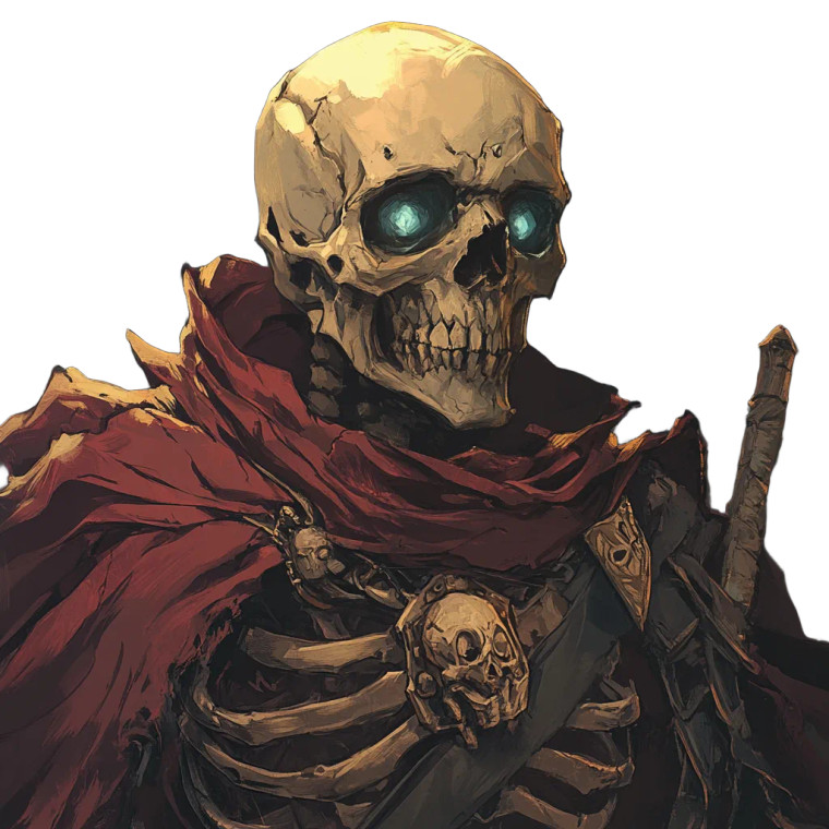 Fantasy Skeleton Race Vinyl Car Decal Sticker – Waterproof & UV-Resistant 8"