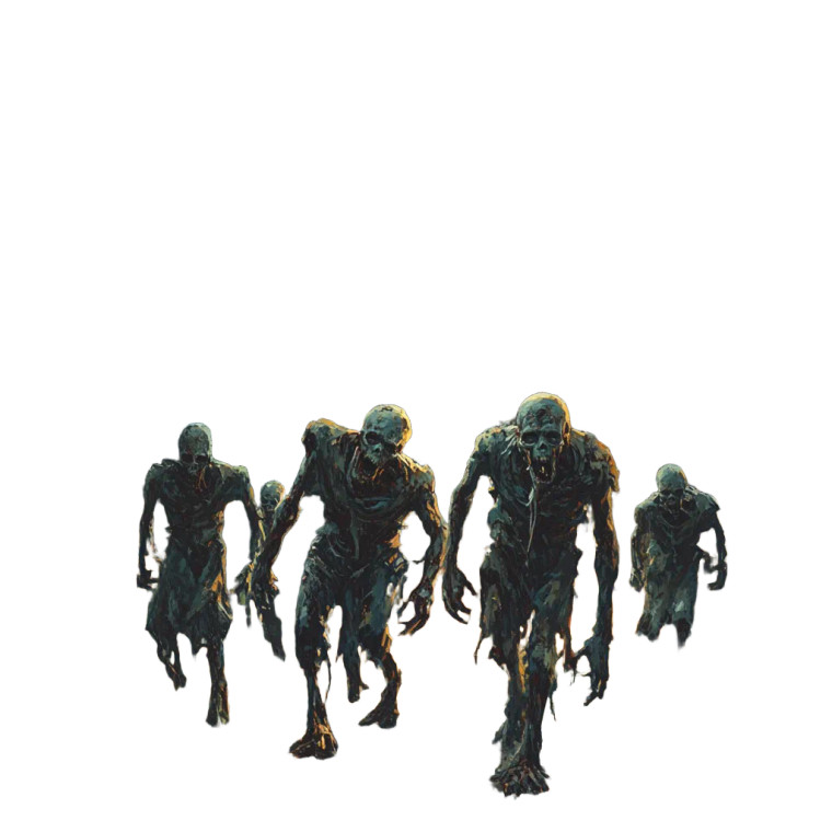 Medieval Zombies Vinyl Car Decal Sticker – Waterproof & UV-Resistant 8"