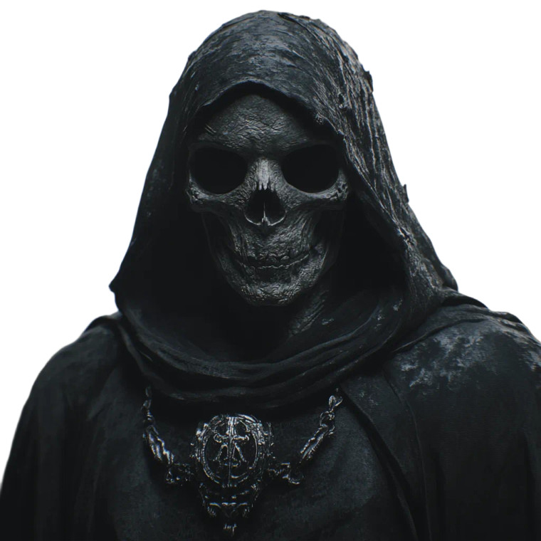 Skeleton In Robes Vinyl Car Decal Sticker – Waterproof & UV-Resistant 8"