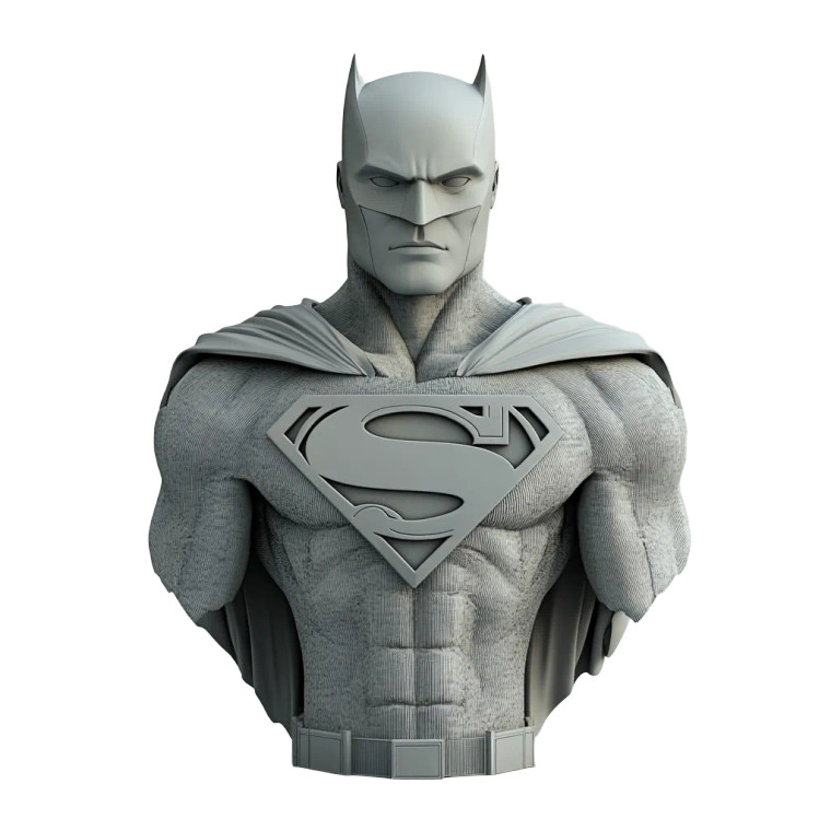 Superman Batman Merge Vinyl Car Decal Sticker – Waterproof & UV-Resistant 8"