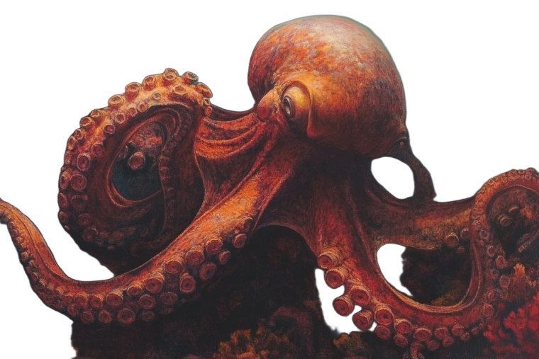 Menacing Octopus Dance Vinyl Car Decal Sticker – Waterproof & UV-Resistant 8"