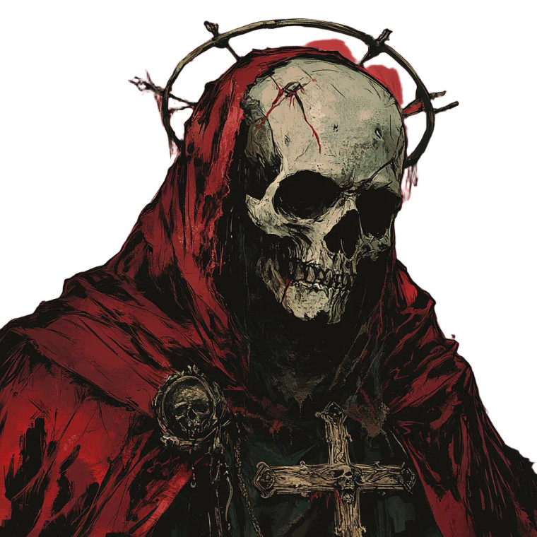Undead Crusader Saint Vinyl Car Decal Sticker – Waterproof & UV-Resistant 8"