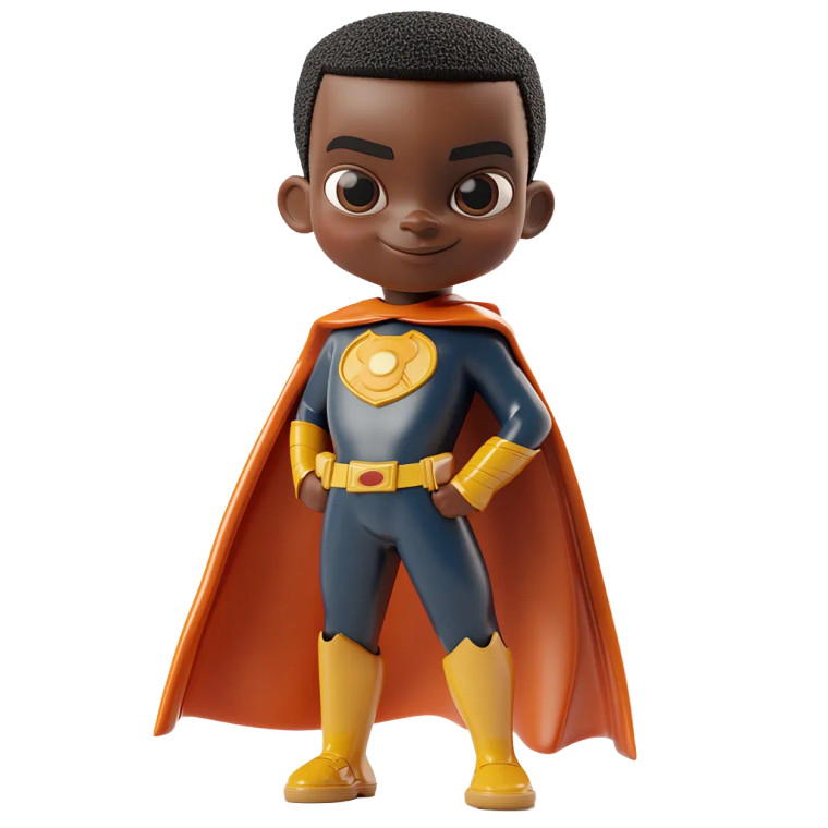 Young Super Hero Vinyl Car Decal Sticker – Waterproof & UV-Resistant 8"