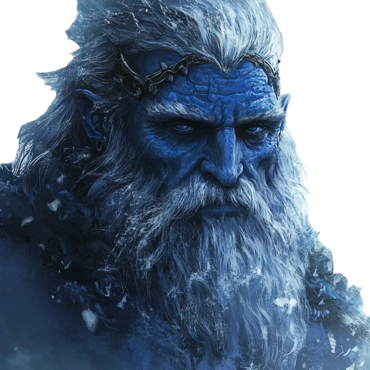 Frost Giant King Vinyl Car Decal Sticker – Waterproof & UV-Resistant 8"