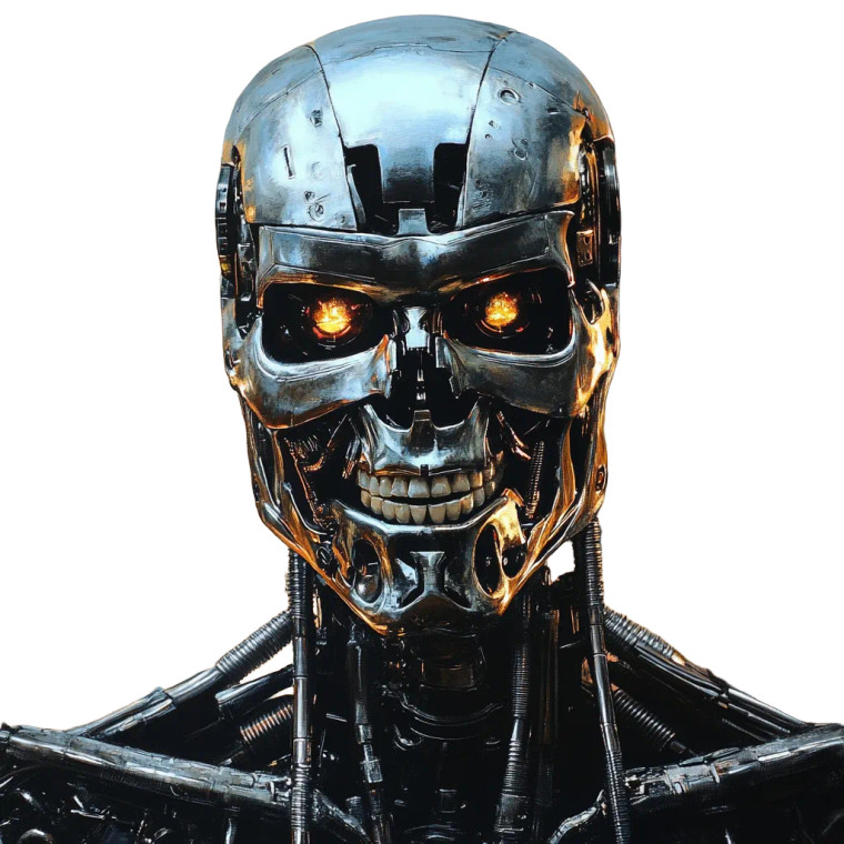 Terminator T-800 Vinyl Car Decal Sticker – Waterproof & UV-Resistant 8"