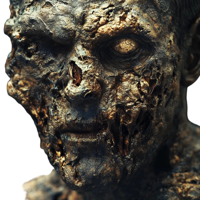 Zombie Face Vinyl Car Decal Sticker – Waterproof & UV-Resistant 8"