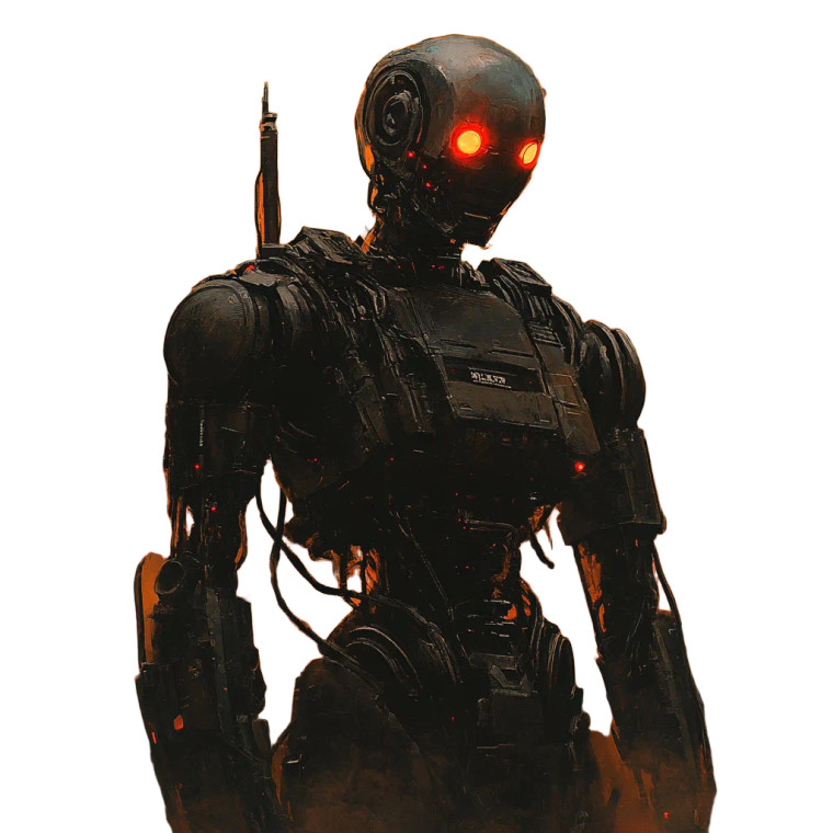Hunter Killer Droid Vinyl Car Decal Sticker – Waterproof & UV-Resistant 8"