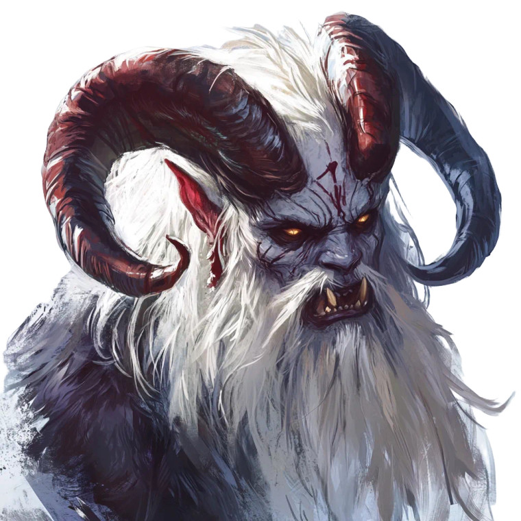 Krampus Dnd Portrait Vinyl Car Decal Sticker – Waterproof & UV-Resistant 8"