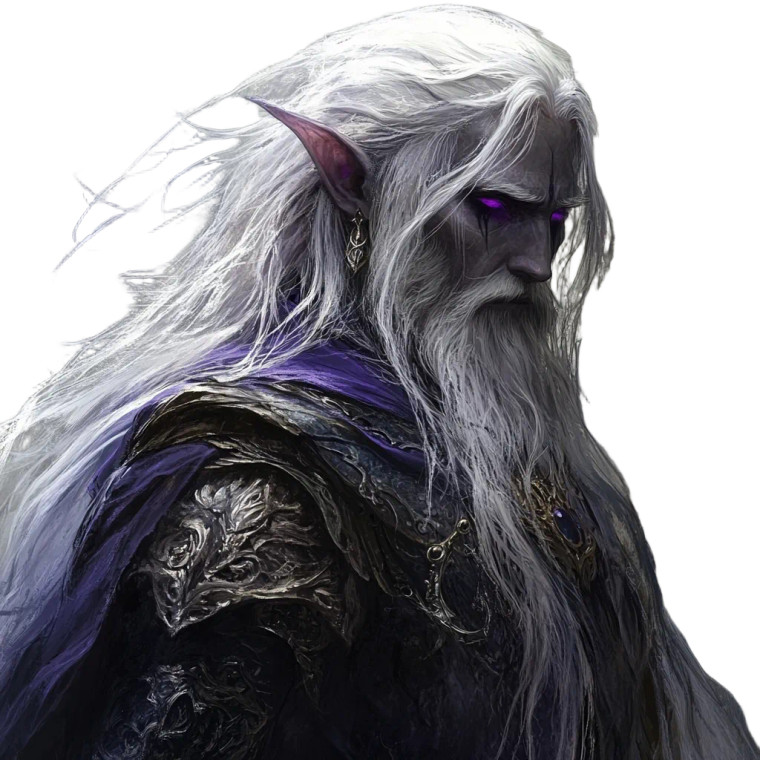 Fantasy Dark Elf Vinyl Car Decal Sticker – Waterproof & UV-Resistant 8"