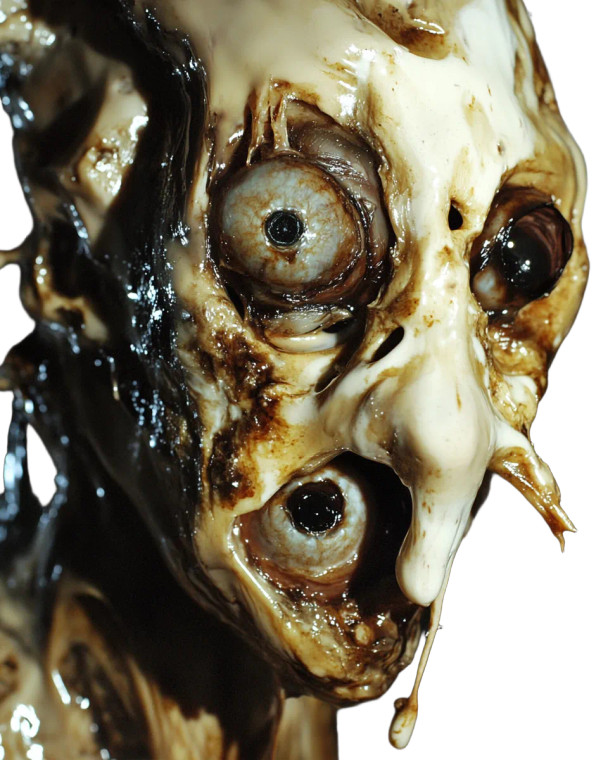 Horror Experimental Creature Vinyl Car Decal Sticker – Waterproof & UV-Resistant 8"