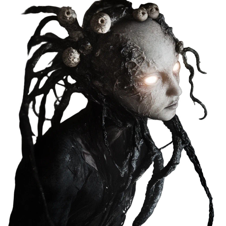 Grotesque Ethereal Entity Vinyl Car Decal Sticker – Waterproof & UV-Resistant 8"