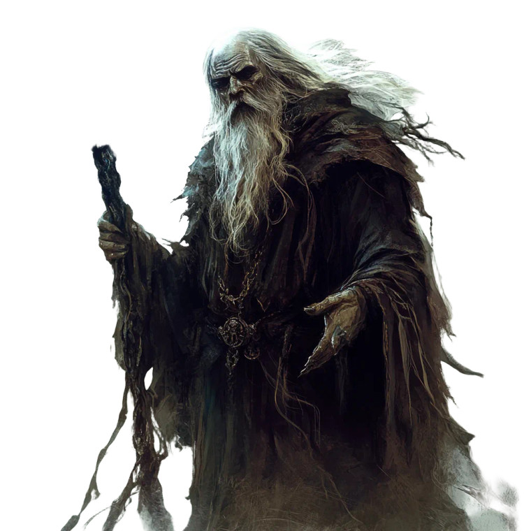 Grim Wizard Vinyl Car Decal Sticker – Waterproof & UV-Resistant 8"