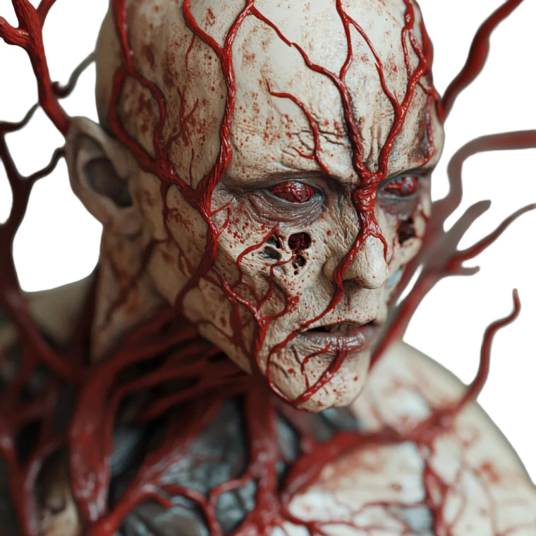 Mutant With Red Veins Vinyl Car Decal Sticker – Waterproof & UV-Resistant 8"