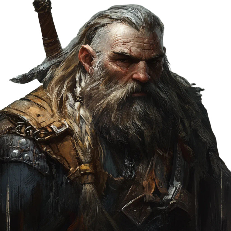 Dwarf Witcher Vinyl Car Decal Sticker – Waterproof & UV-Resistant 8"