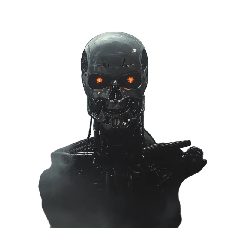 Chromatic Terminator Vinyl Car Decal Sticker – Waterproof & UV-Resistant 8"