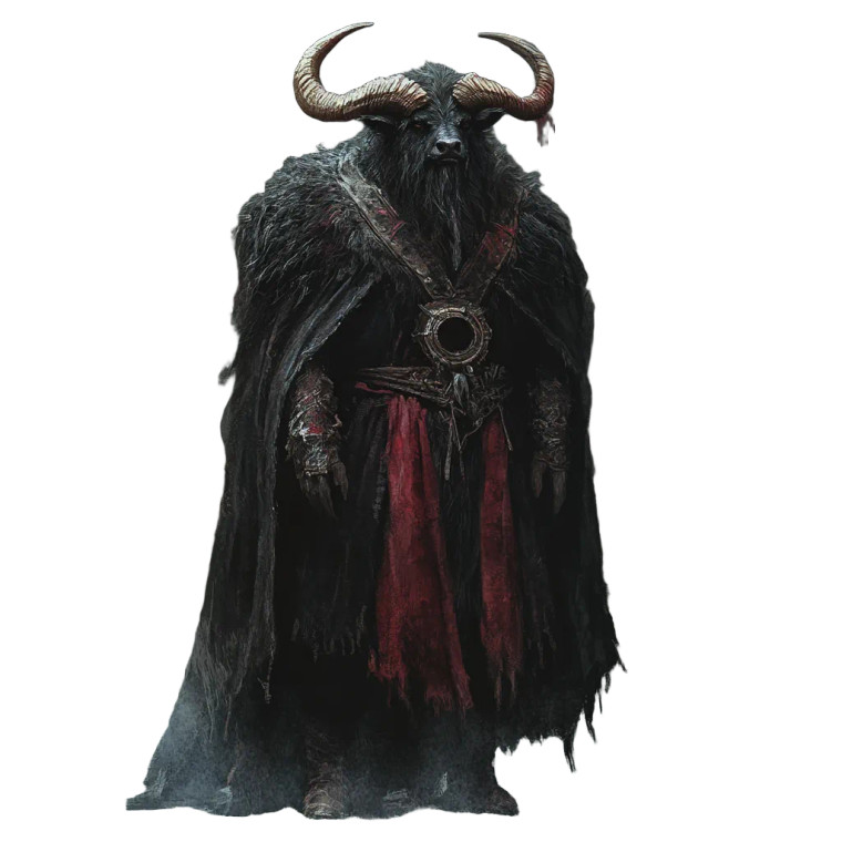 Minotaur Druid Vinyl Car Decal Sticker – Waterproof & UV-Resistant 