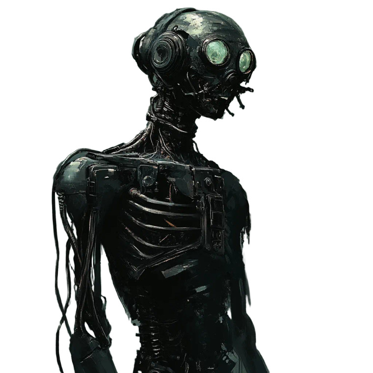 Surgical Skeletal Humanoid Vinyl Car Decal Sticker – Waterproof & UV-Resistant 8"