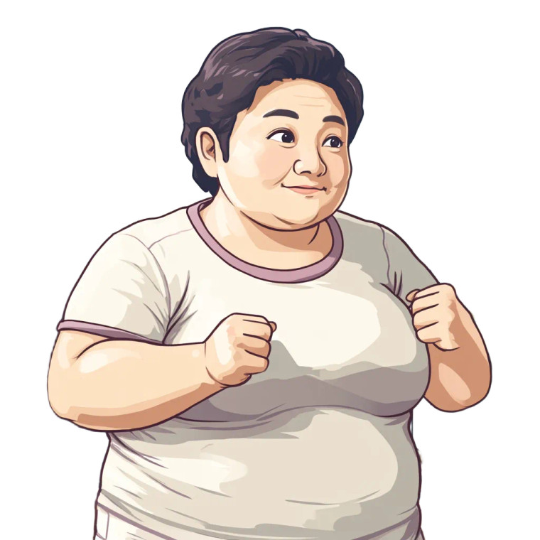 Happy Exercising Woman Vinyl Car Decal Sticker – Waterproof & UV-Resistant 8"