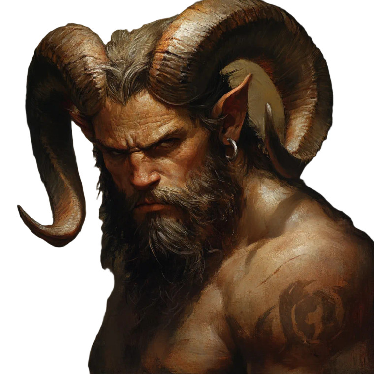 Satyr Man Vinyl Car Decal Sticker – Waterproof & UV-Resistant 8"