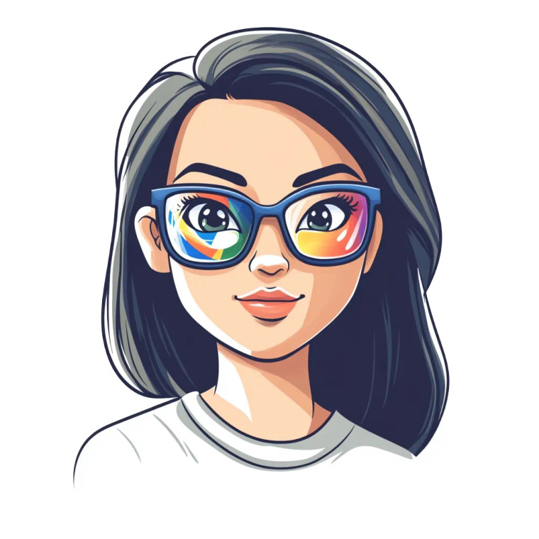 Confident Google Woman Vinyl Car Decal Sticker – Waterproof & UV-Resistant 8"