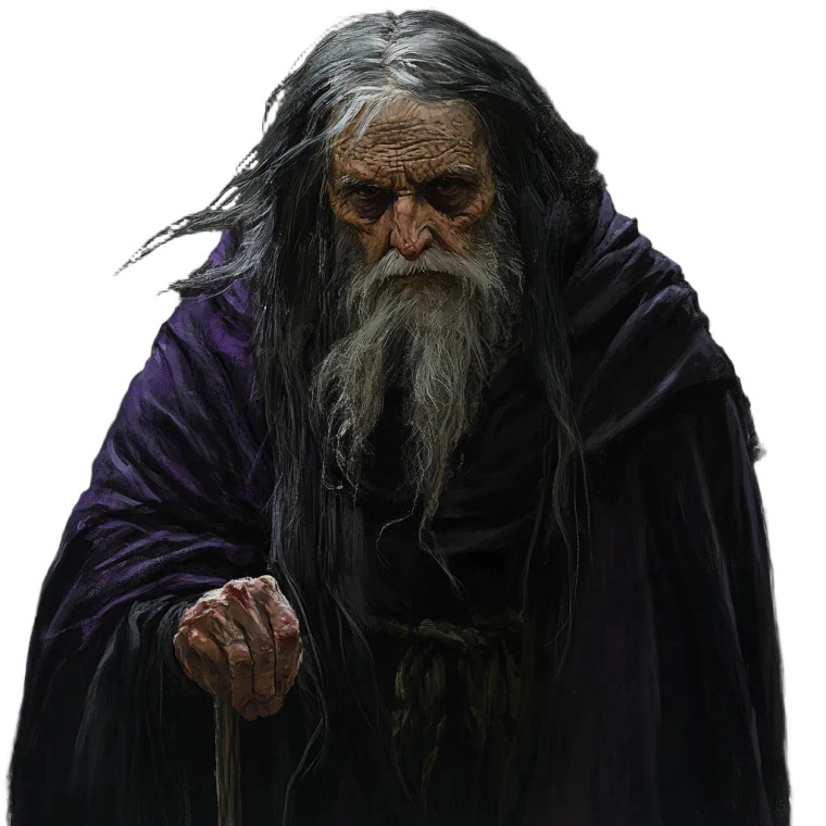 Sickly Old Wizard Vinyl Car Decal Sticker – Waterproof & UV-Resistant 8"